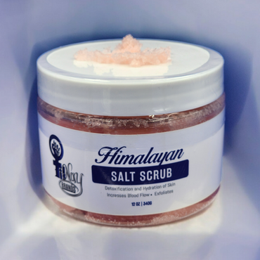 Our Himalayan Body Salt Scrub is a great detoxification and deep cleansing of your pores that exfoliates and increases the blood flow. Your skin will get the hydration that is needed including the removal of dead skin, a balance in PH levels, and is loaded with minerals essential to the body. Refresh, relax your Body and Spirit! This product comes in a 12oz container.
